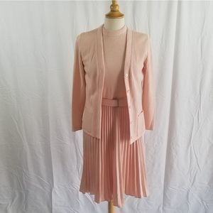 Vintage 1970s Dress With Belt and Jacket